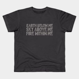 Earth Below Me Kids T-Shirt